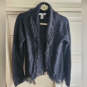 Susan Bristol Cardigan Sweater Size Small Gray